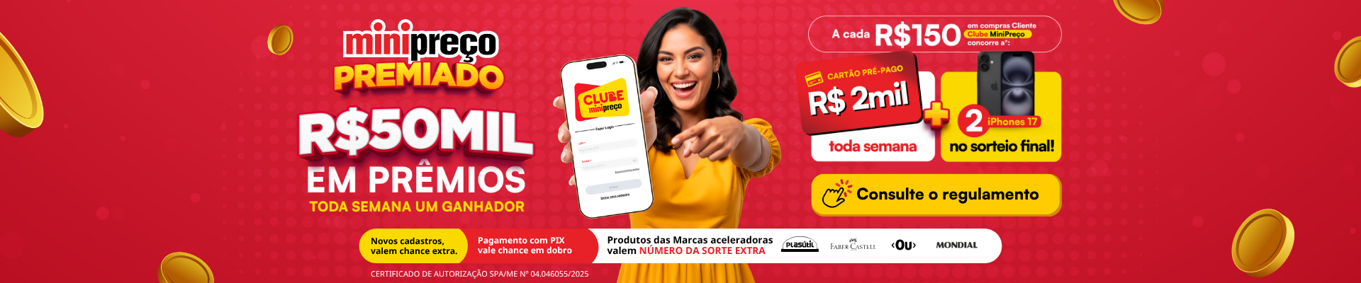 Banner hotsite - Minipreço premiado