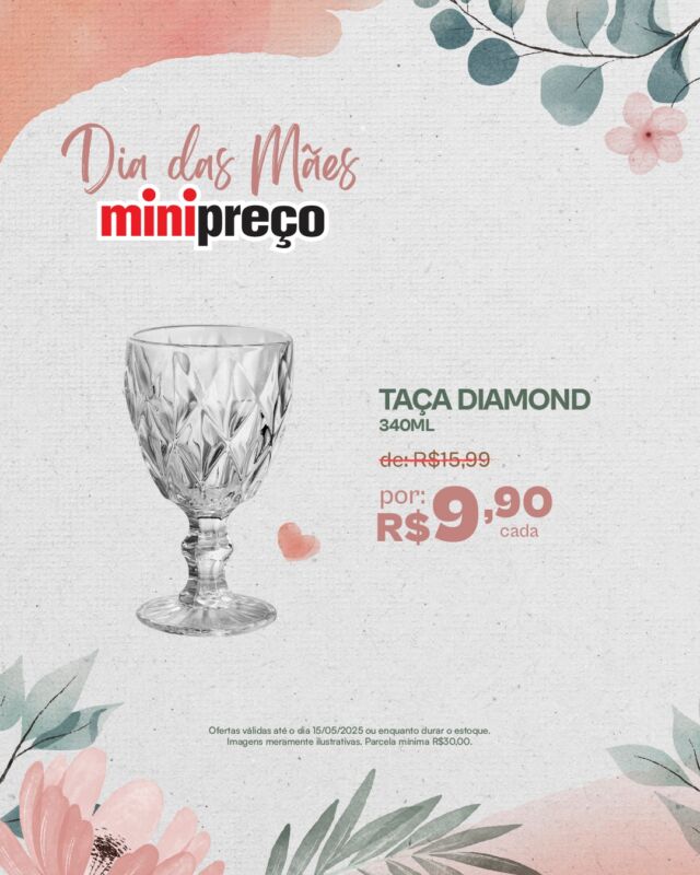 💐 O Dia das Mães tá chegando e no MiniPreço você encontra ofertas imperdíveis pra deixar esse dia ainda mais especial!

 Presentes úteis, fofos e com aquele precinho que a gente ama.
💝 Vem garantir o mimo da sua mãe aqui no Mini!

#MiniPreço #DiaDasMães #PresentesComAmor